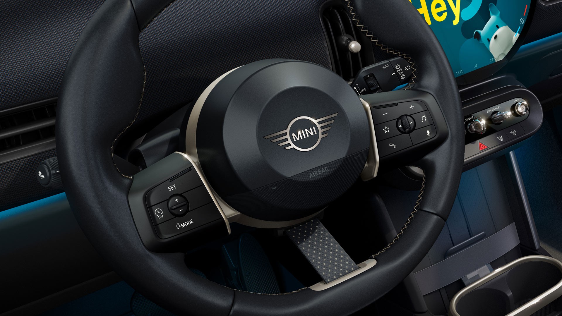 MINI Cooper triduris - interjeras - didesnis jaudulys